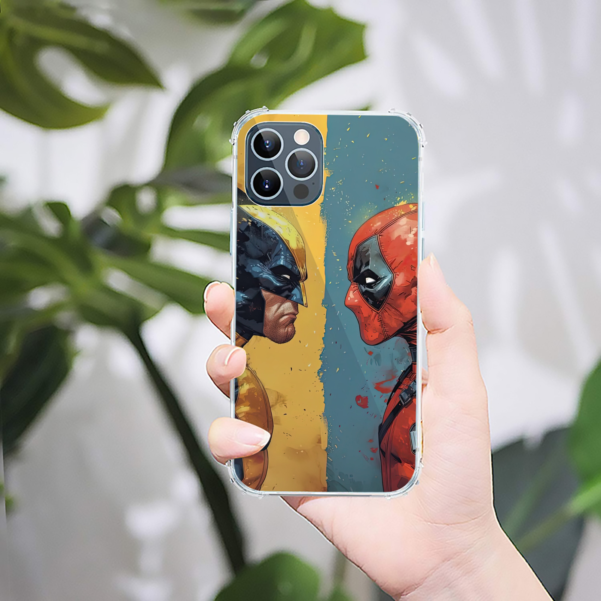 （画像用） Deadpool デッドプール 【iPhone 12シリーズ対応】透明スマホケース（クリアソフトケース）